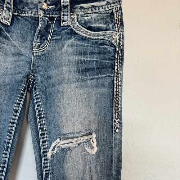 Rock Revival Mertie Straight Jeans size 26 - Picture 4 of 13